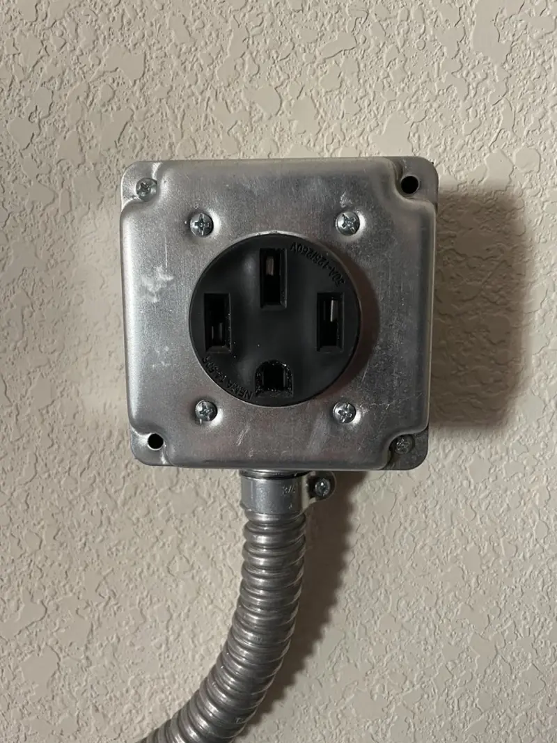 NEMA 14-50 outlet installed for Smart Home Electrical in Roy